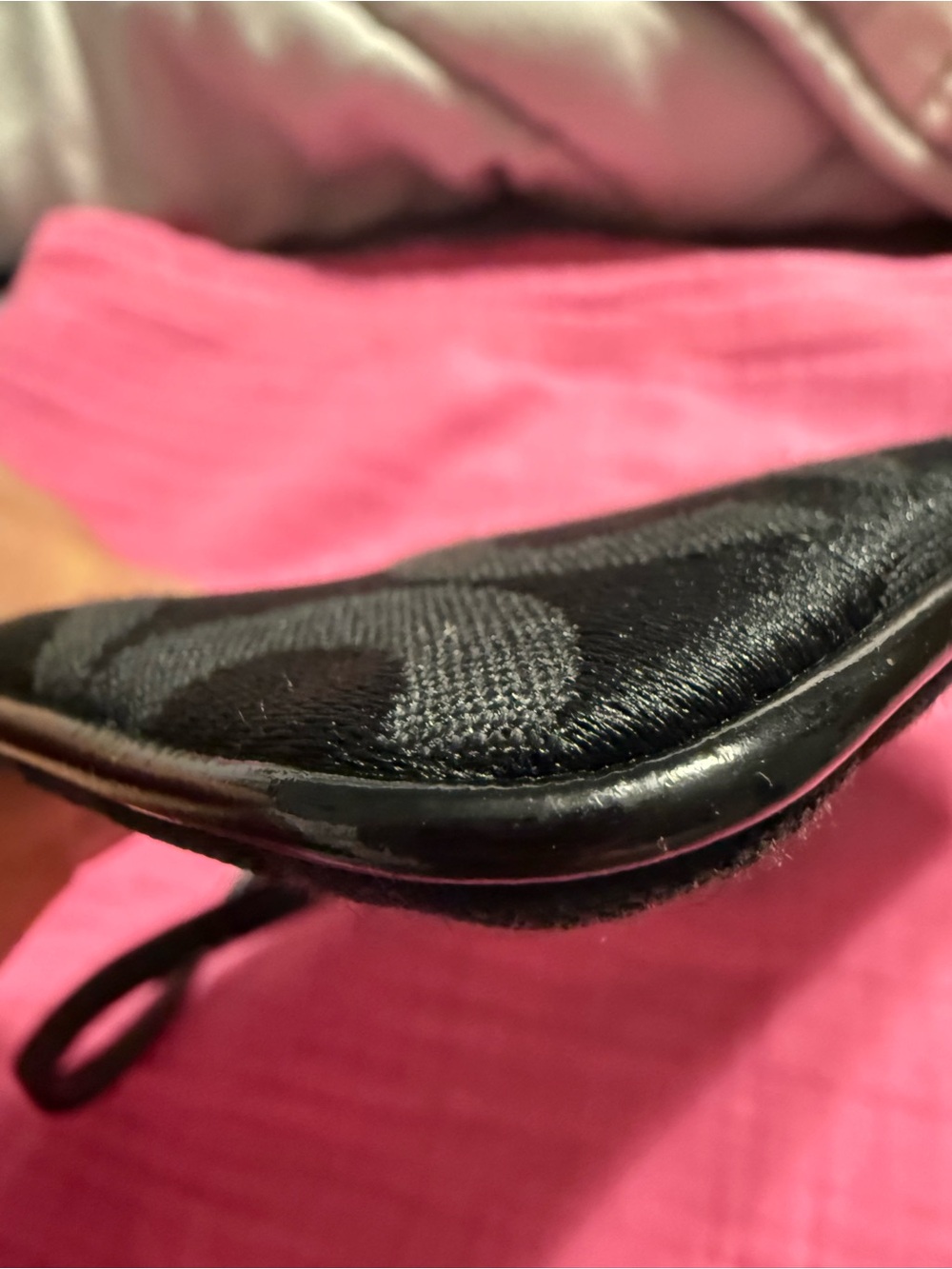 Coach Black Signature Wristlet - Picture 7 of 9